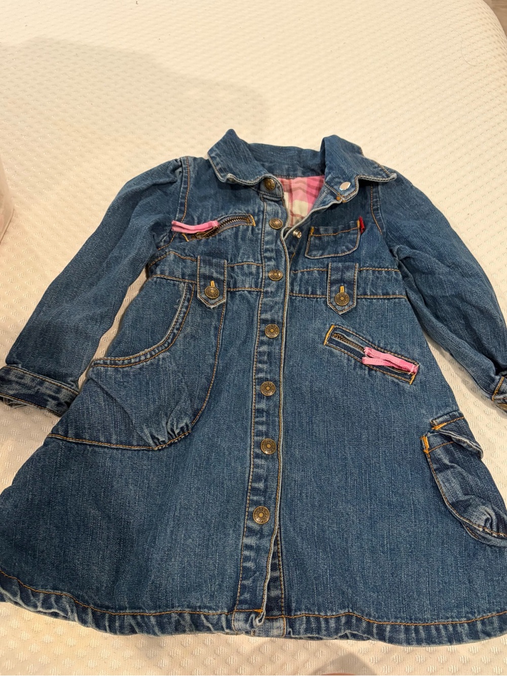 Vintage Guess Baby Girl Denim Dress